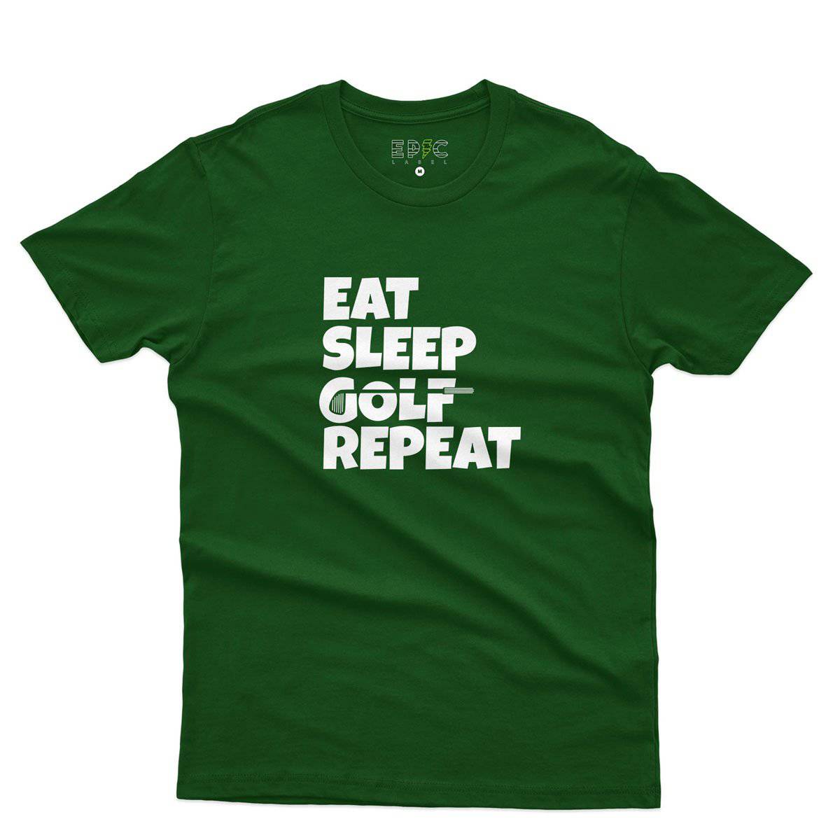 Epic Label Tshirt Eat Sleep Golf Repeat T-Shirt Pour Homme