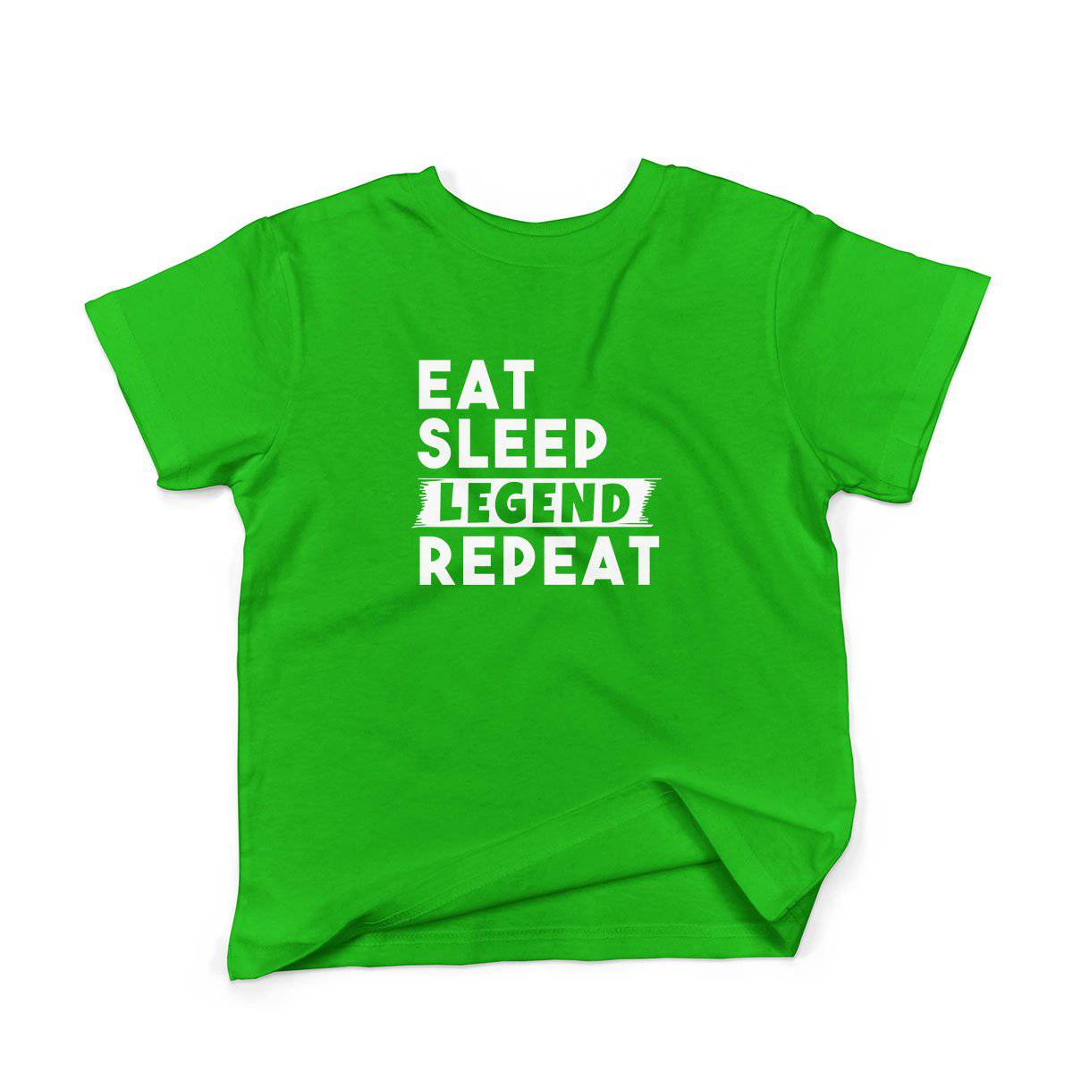 Epic Label Tshirt Eat Sleep Legend Repeat Design T-Shirt Enfant