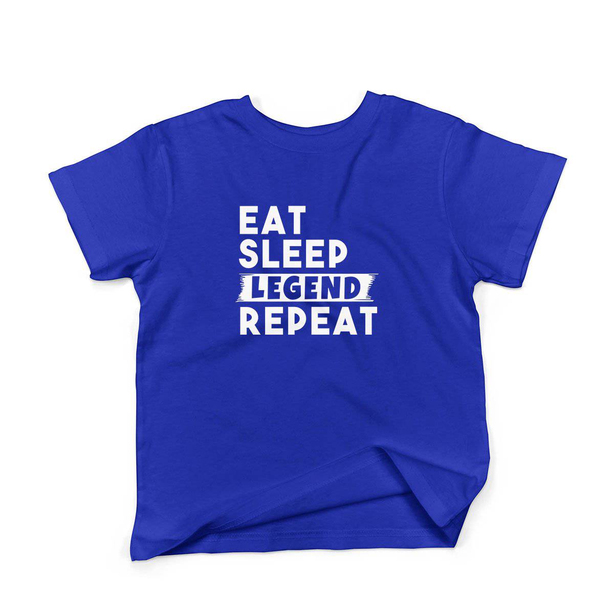 Epic Label Tshirt Eat Sleep Legend Repeat Design T-Shirt Enfant