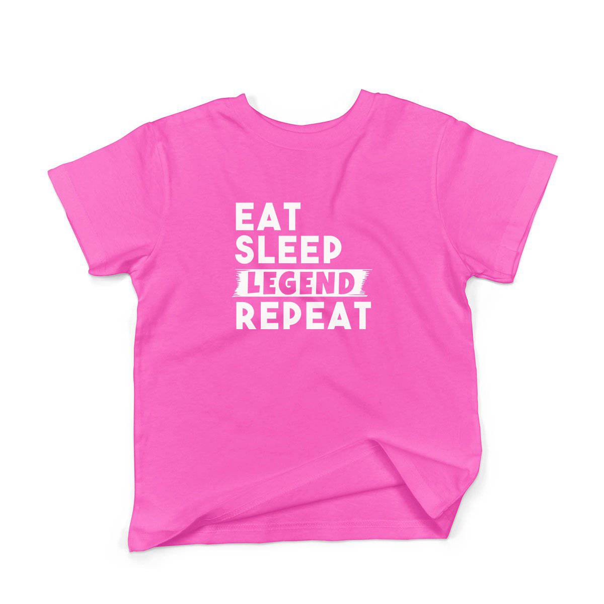 Epic Label Tshirt Eat Sleep Legend Repeat Design T-Shirt Enfant