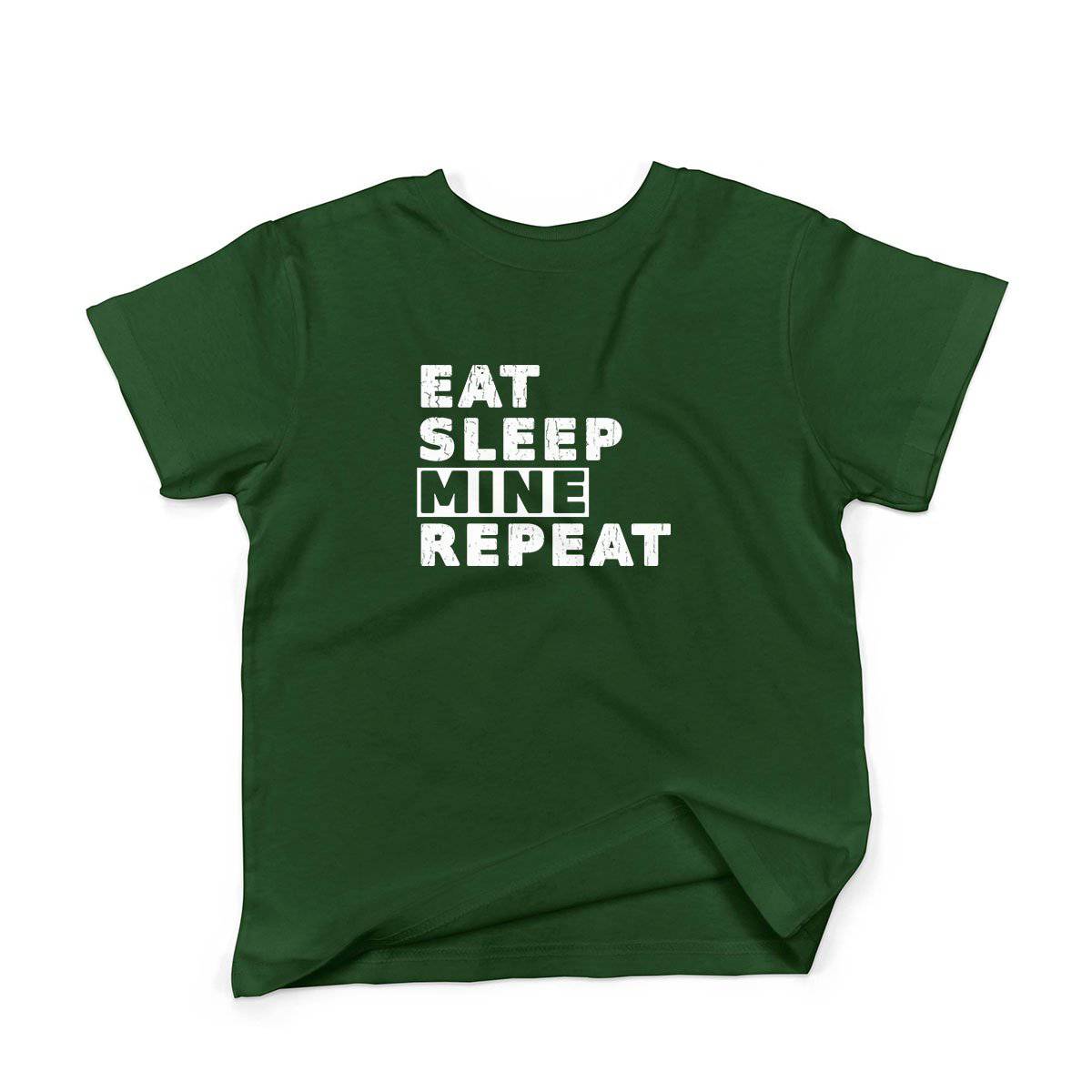 Epic Label Tshirt Eat Sleep Mine Repeat T-Shirt Enfant