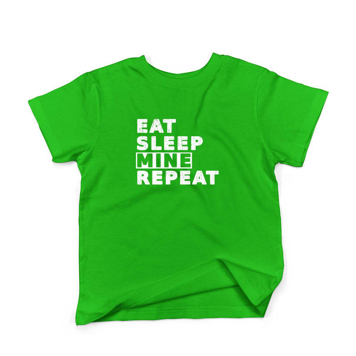 Epic Label Tshirt Eat Sleep Mine Repeat T-Shirt Enfant