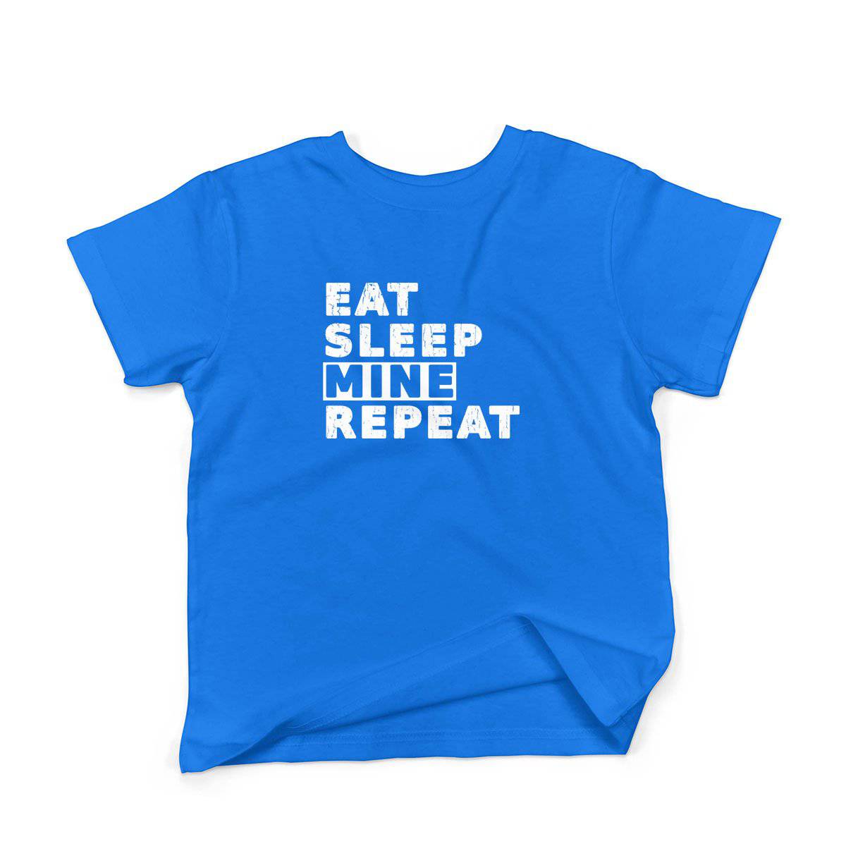 Epic Label Tshirt Eat Sleep Mine Repeat T-Shirt Enfant