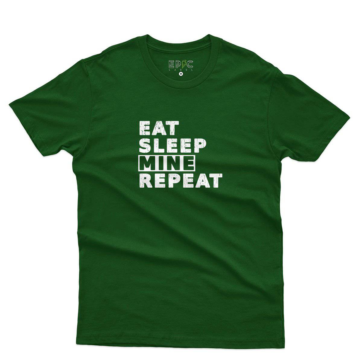 Epic Label Tshirt Eat Sleep Mine Repeat T-Shirt Pour Homme
