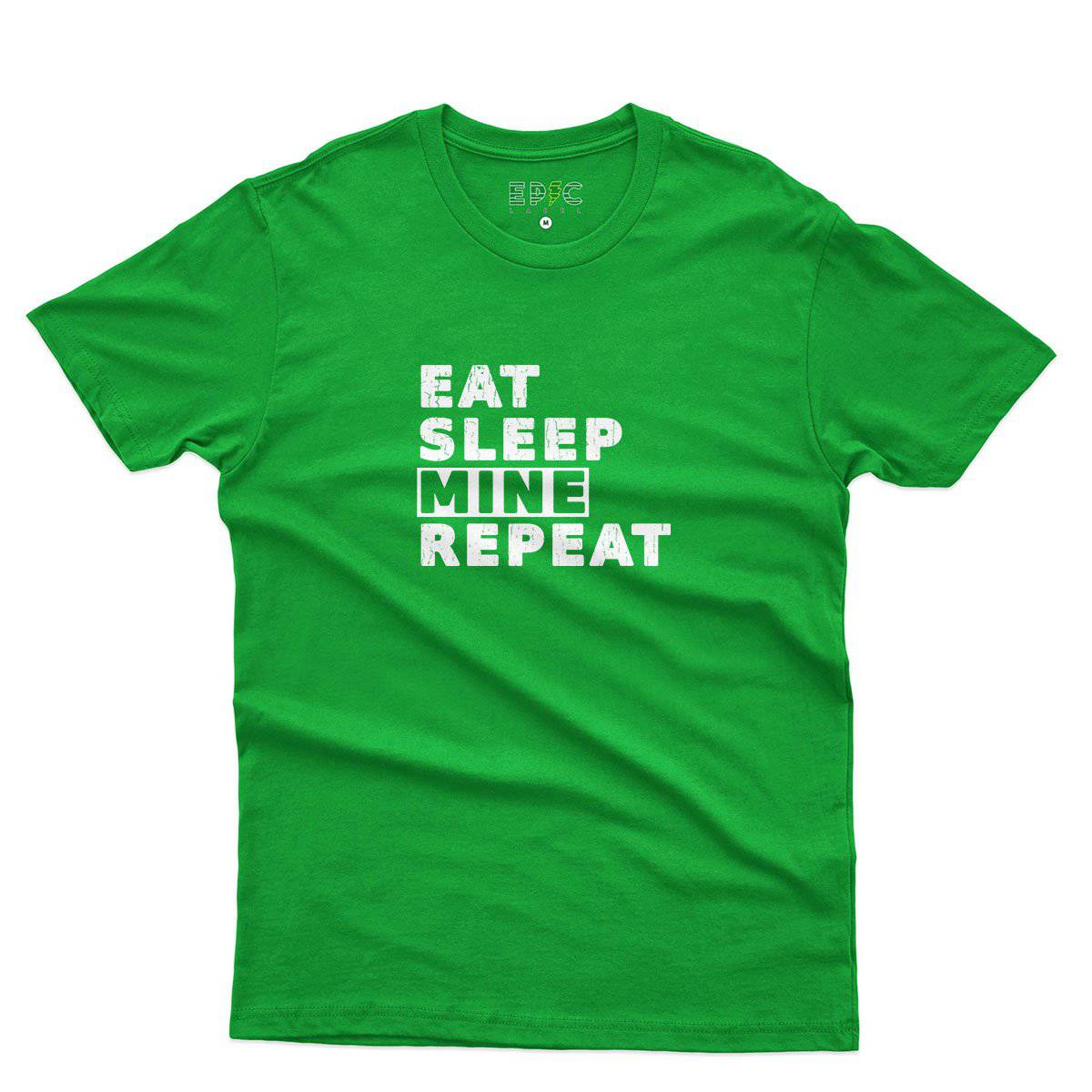 Epic Label Tshirt Eat Sleep Mine Repeat T-Shirt Pour Homme