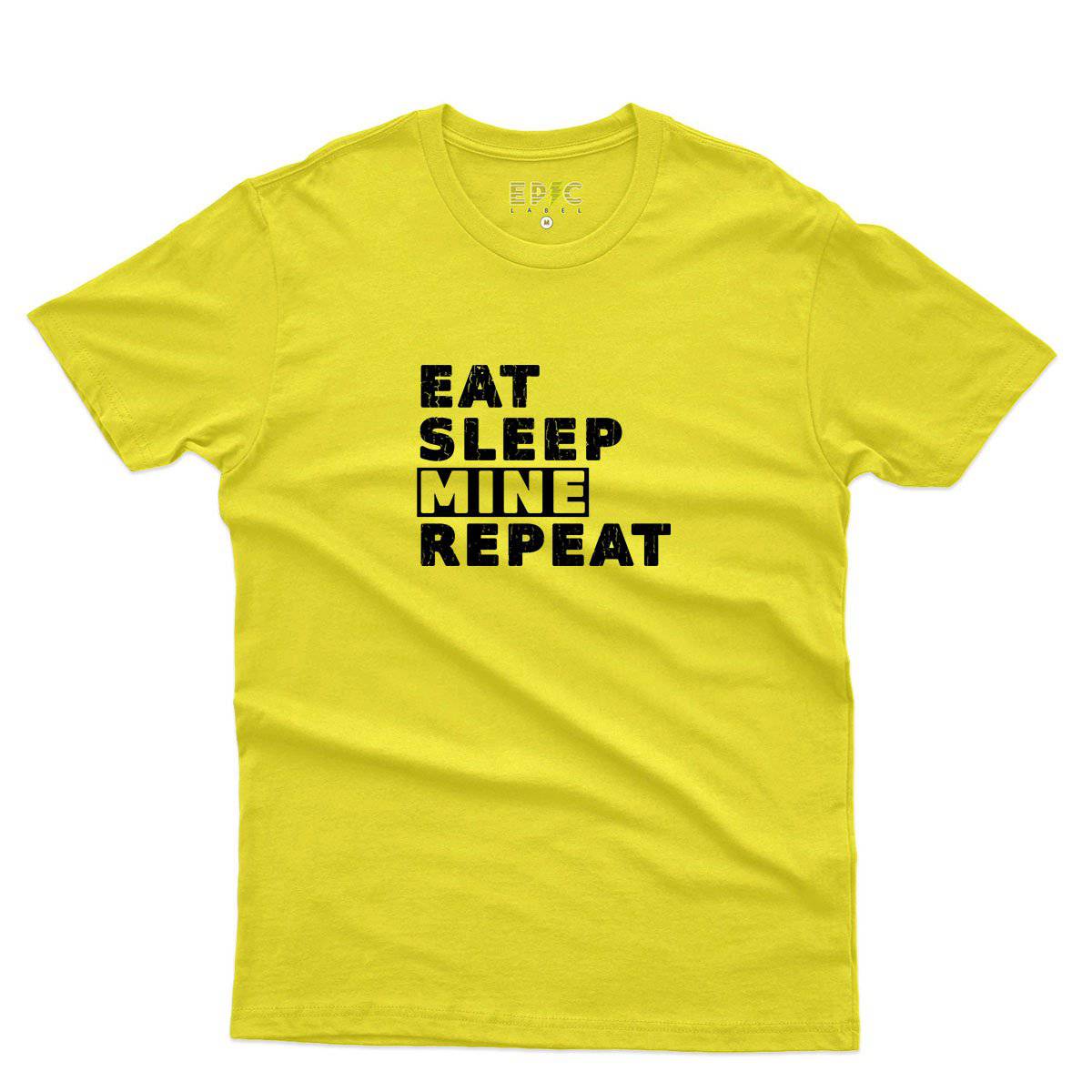 Epic Label Tshirt Eat Sleep Mine Repeat T-Shirt Pour Homme
