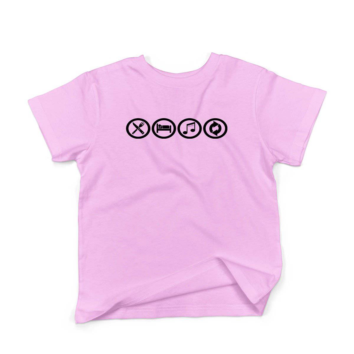 Epic Label Tshirt Eat Sleep Music Repeat T-Shirt Enfant