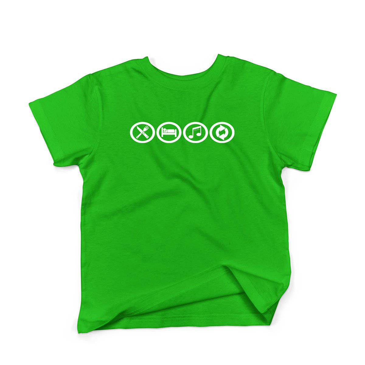 Epic Label Tshirt Eat Sleep Music Repeat T-Shirt Enfant