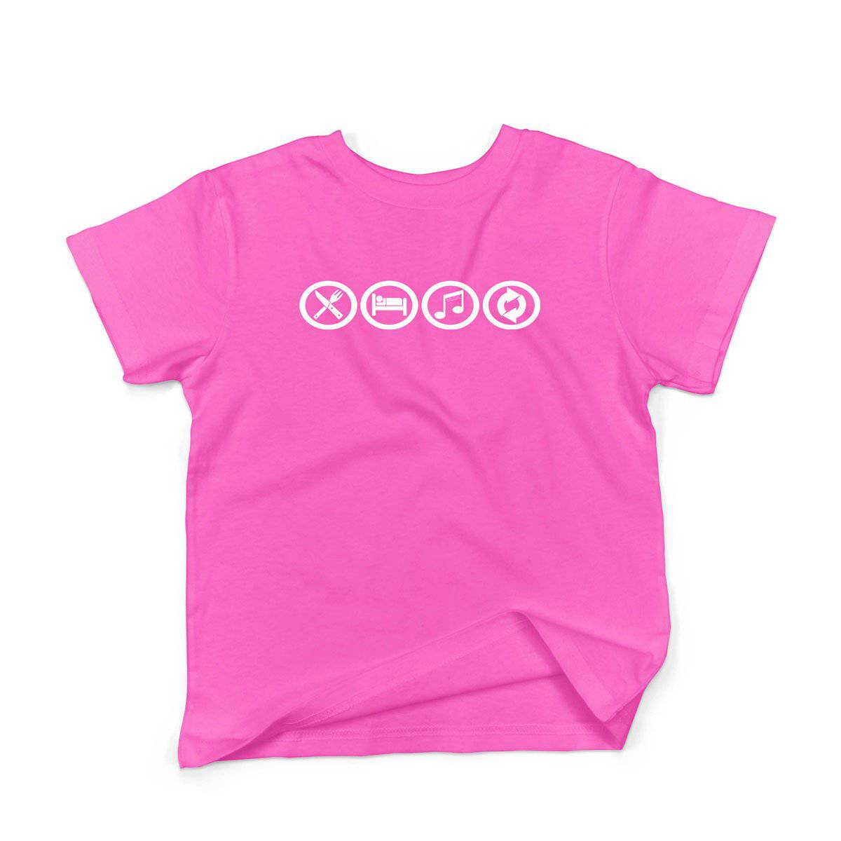 Epic Label Tshirt Eat Sleep Music Repeat T-Shirt Enfant