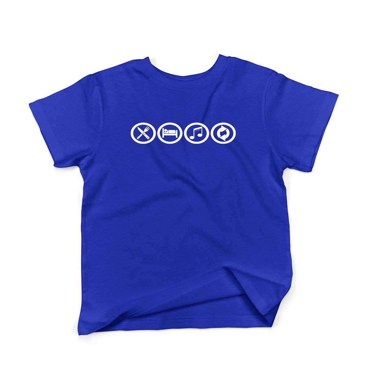 Epic Label Tshirt Eat Sleep Music Repeat T-Shirt Enfant