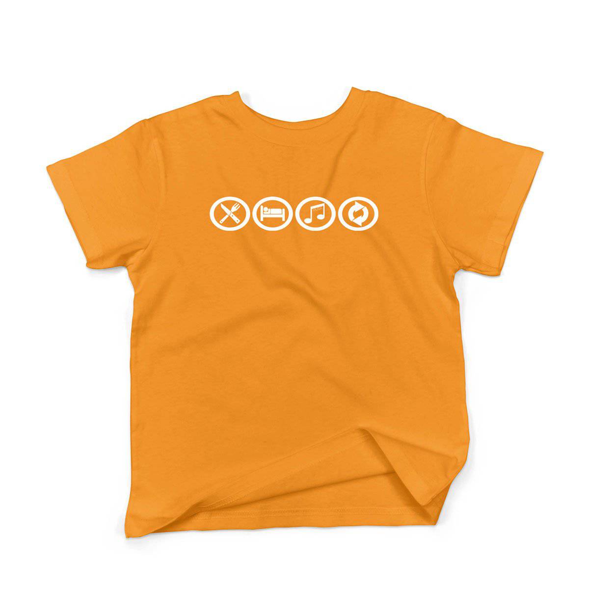 Epic Label Tshirt Eat Sleep Music Repeat T-Shirt Enfant