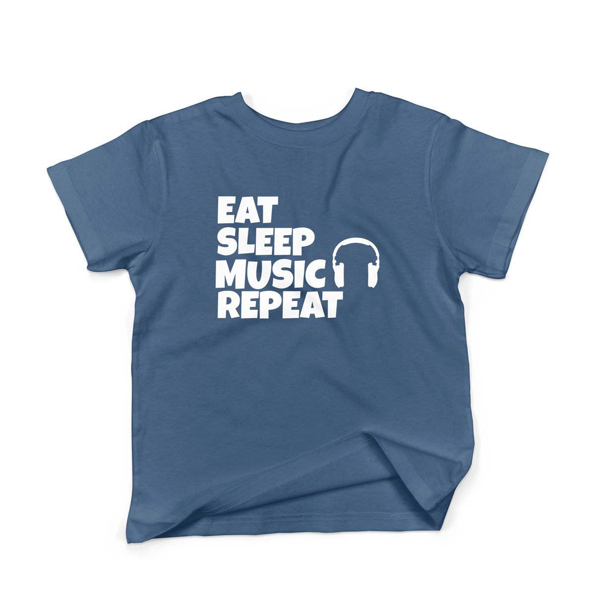 Epic Label Tshirt Eat Sleep Music Repeat T-Shirt Enfant