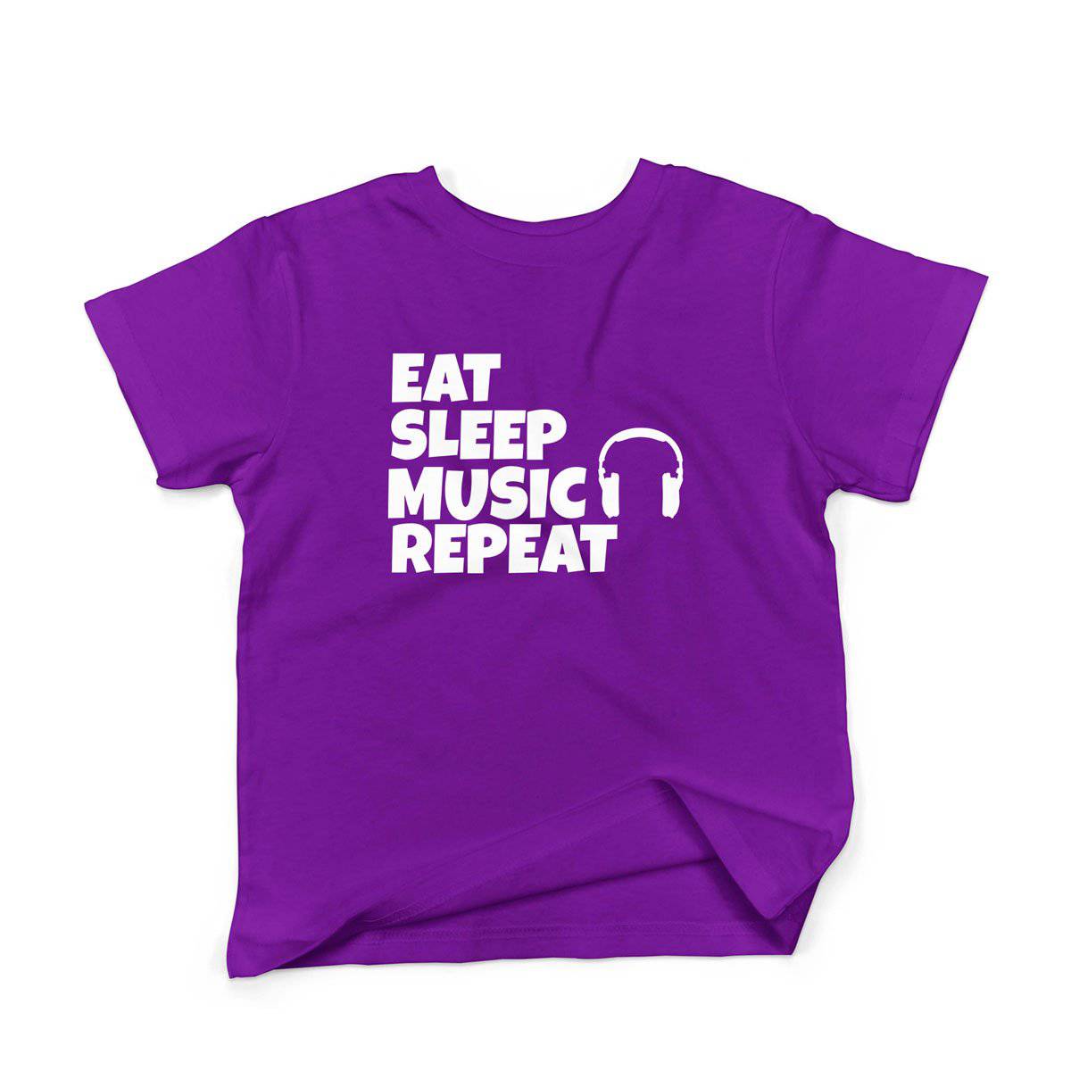 Epic Label Tshirt Eat Sleep Music Repeat T-Shirt Enfant