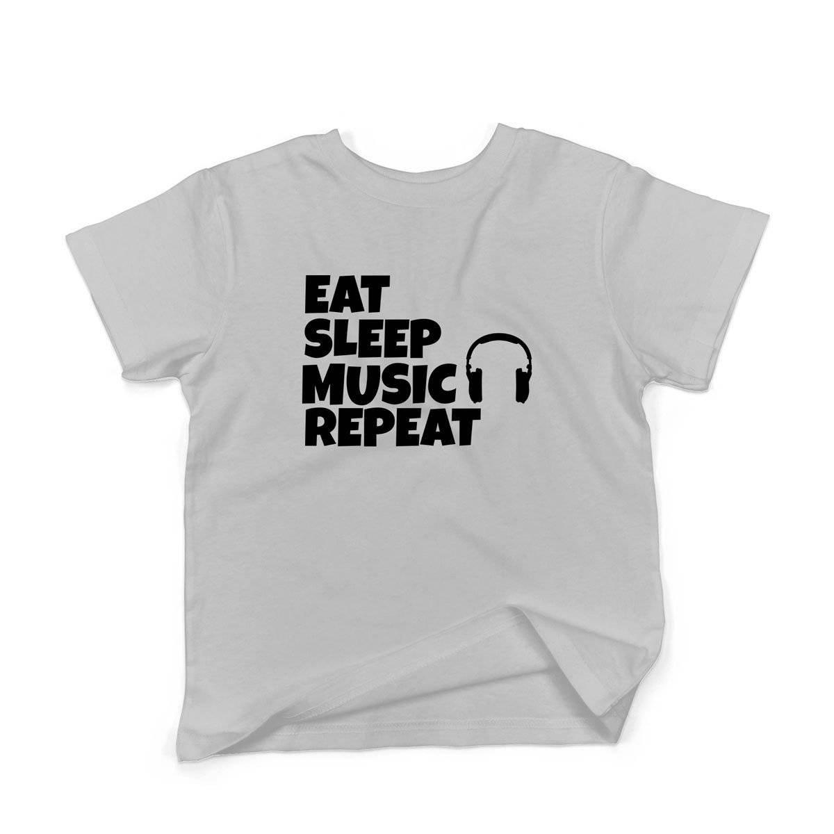 Epic Label Tshirt Eat Sleep Music Repeat T-Shirt Enfant