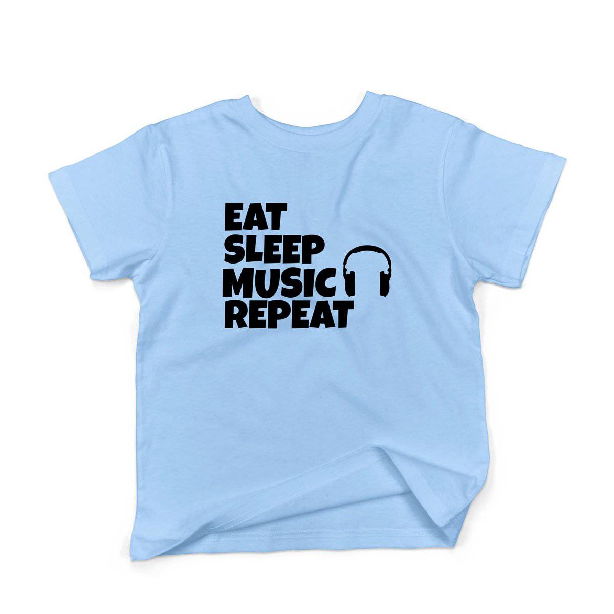 Epic Label Tshirt Eat Sleep Music Repeat T-Shirt Enfant