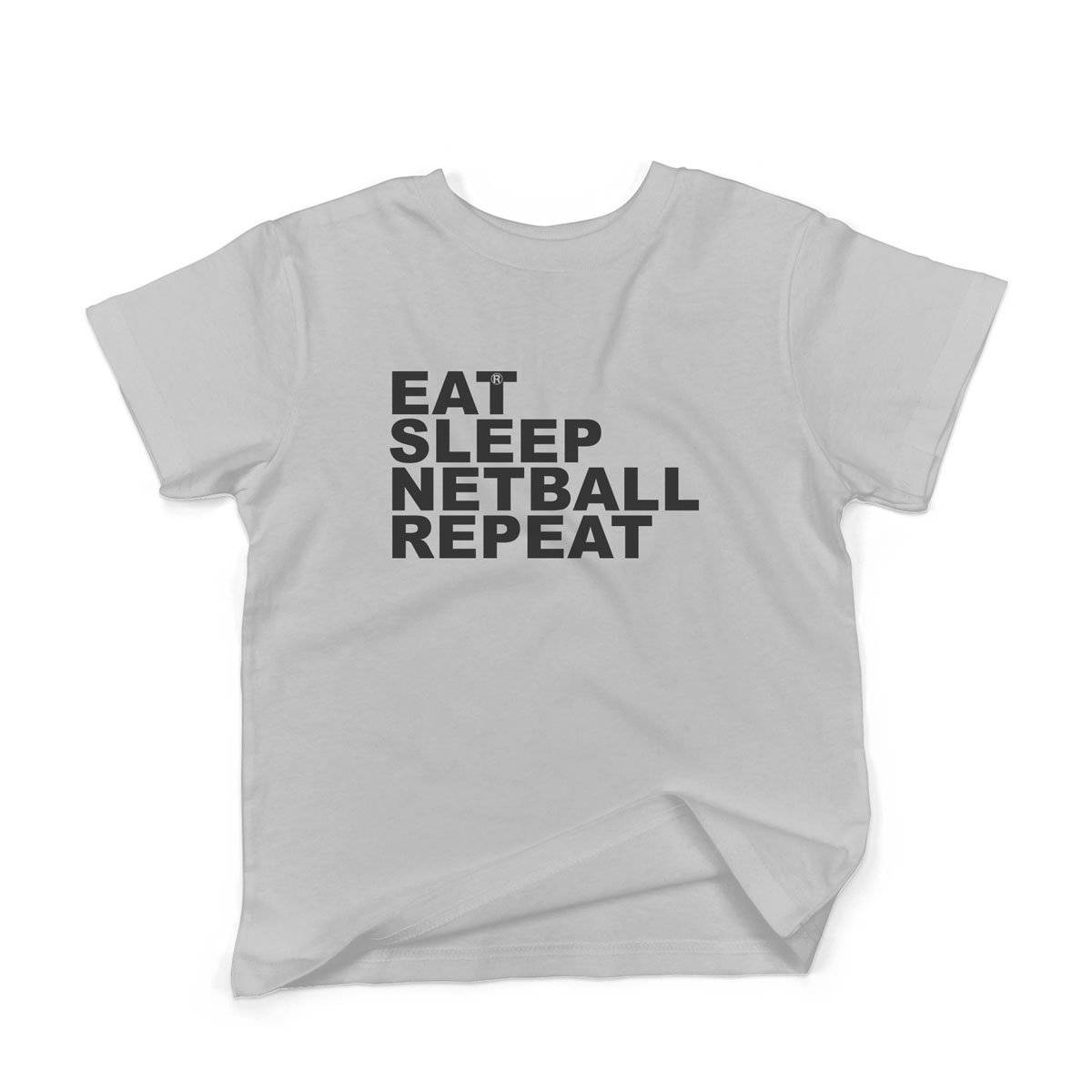 Epic Label Tshirt Eat Sleep Netball Repeat T-Shirt Enfant