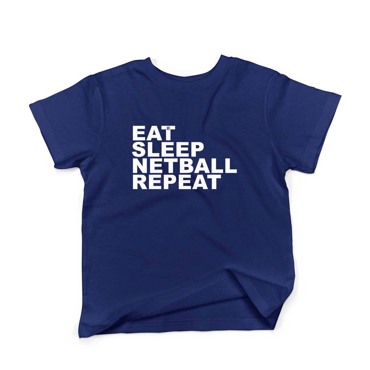 Epic Label Tshirt Eat Sleep Netball Repeat T-Shirt Enfant