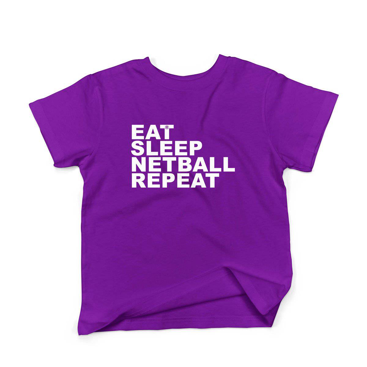 Epic Label Tshirt Eat Sleep Netball Repeat T-Shirt Enfant