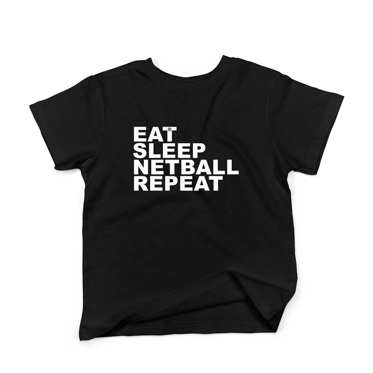 Epic Label Tshirt Eat Sleep Netball Repeat T-Shirt Enfant