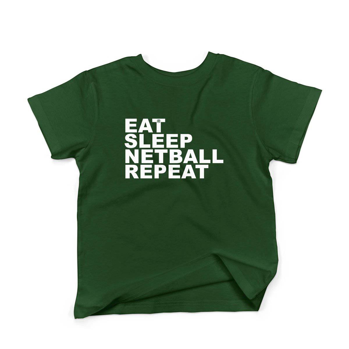 Epic Label Tshirt Eat Sleep Netball Repeat T-Shirt Enfant