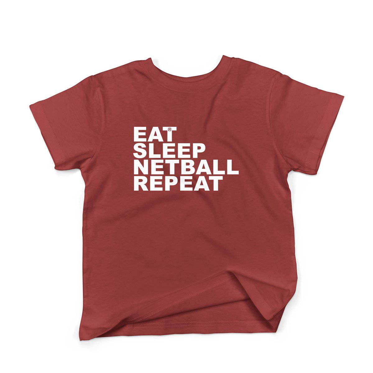 Epic Label Tshirt Eat Sleep Netball Repeat T-Shirt Enfant