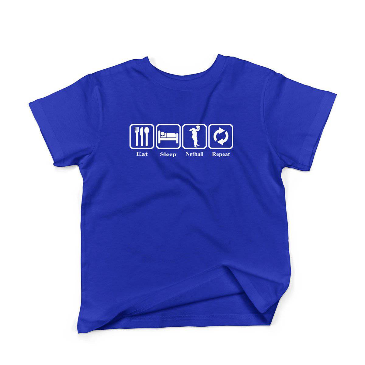 Epic Label Tshirt Eat Sleep Netball Repeat T-Shirt Enfant