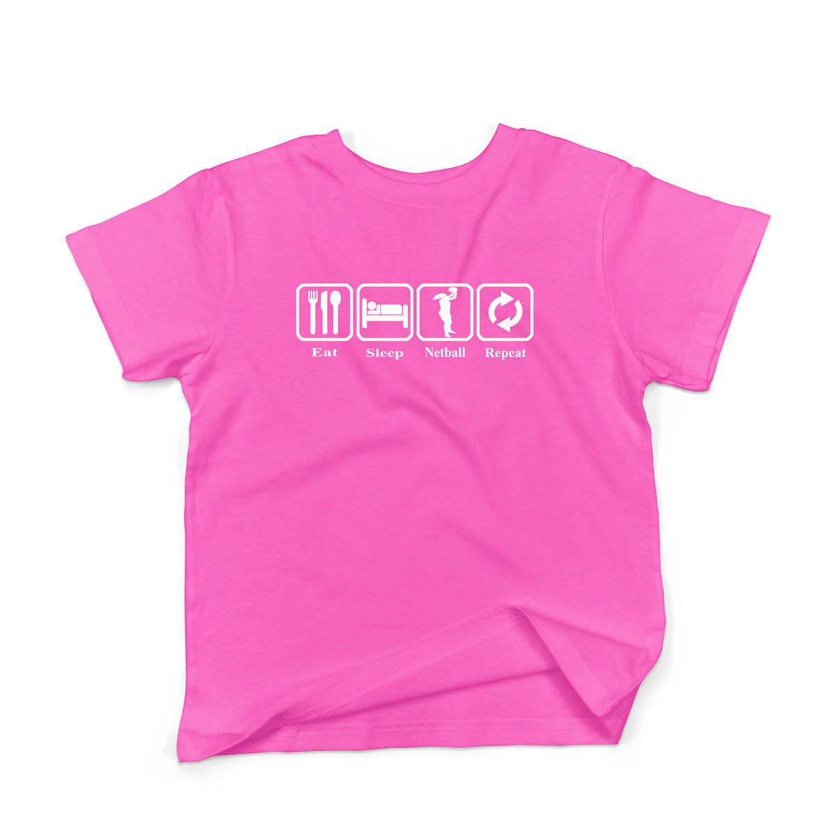 Epic Label Tshirt Eat Sleep Netball Repeat T-Shirt Enfant
