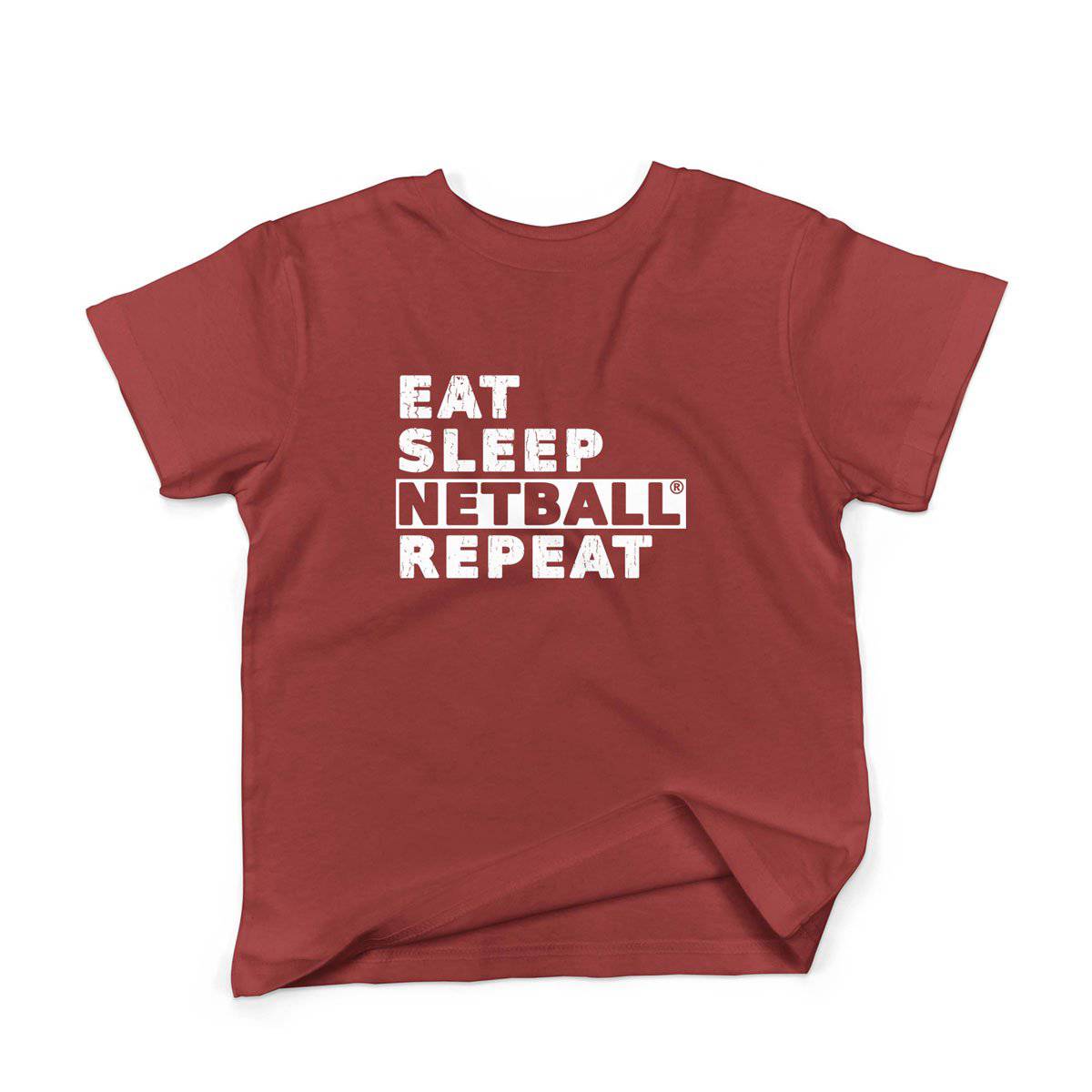 Epic Label Tshirt Eat Sleep Netball Repeat T-Shirt Enfant