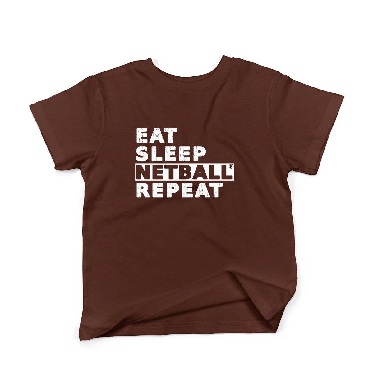 Epic Label Tshirt Eat Sleep Netball Repeat T-Shirt Enfant