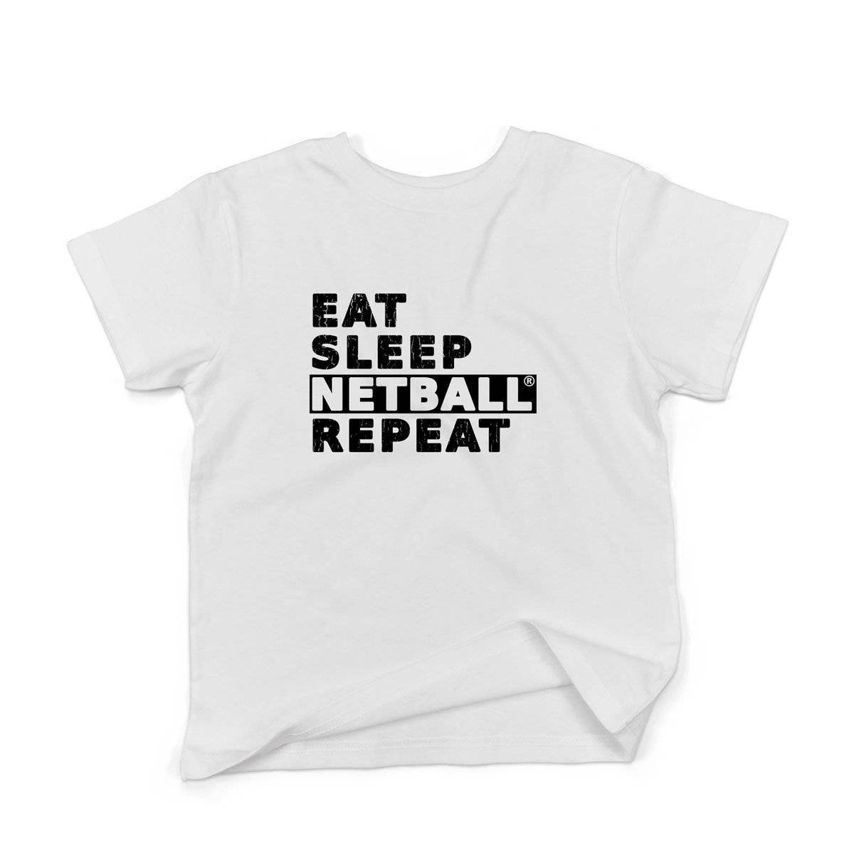 Epic Label Tshirt Eat Sleep Netball Repeat T-Shirt Enfant