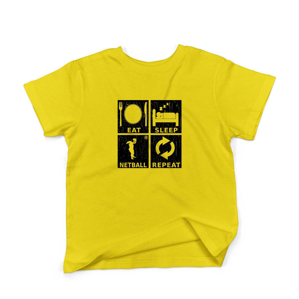 Epic Label Tshirt Eat Sleep Netball Repeat T-Shirt Enfant