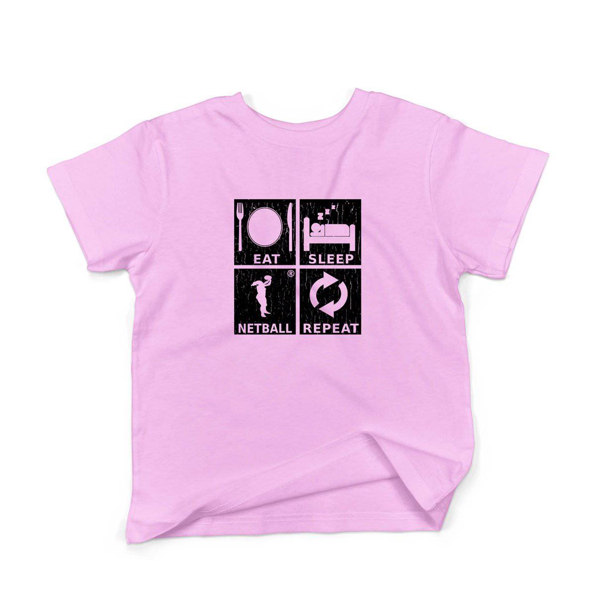 Epic Label Tshirt Eat Sleep Netball Repeat T-Shirt Enfant