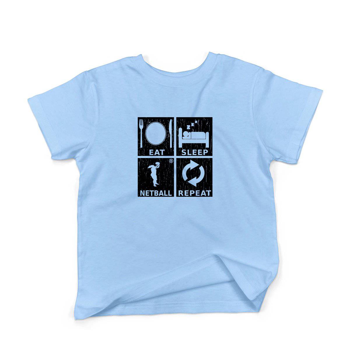 Epic Label Tshirt Eat Sleep Netball Repeat T-Shirt Enfant