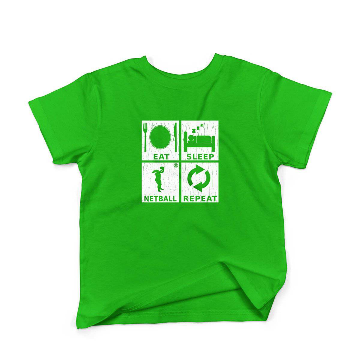 Epic Label Tshirt Eat Sleep Netball Repeat T-Shirt Enfant