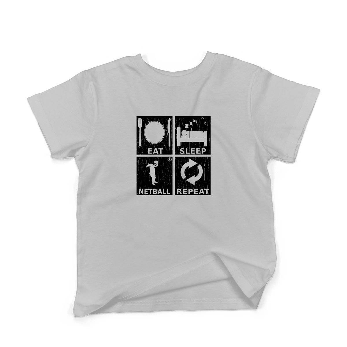 Epic Label Tshirt Eat Sleep Netball Repeat T-Shirt Enfant