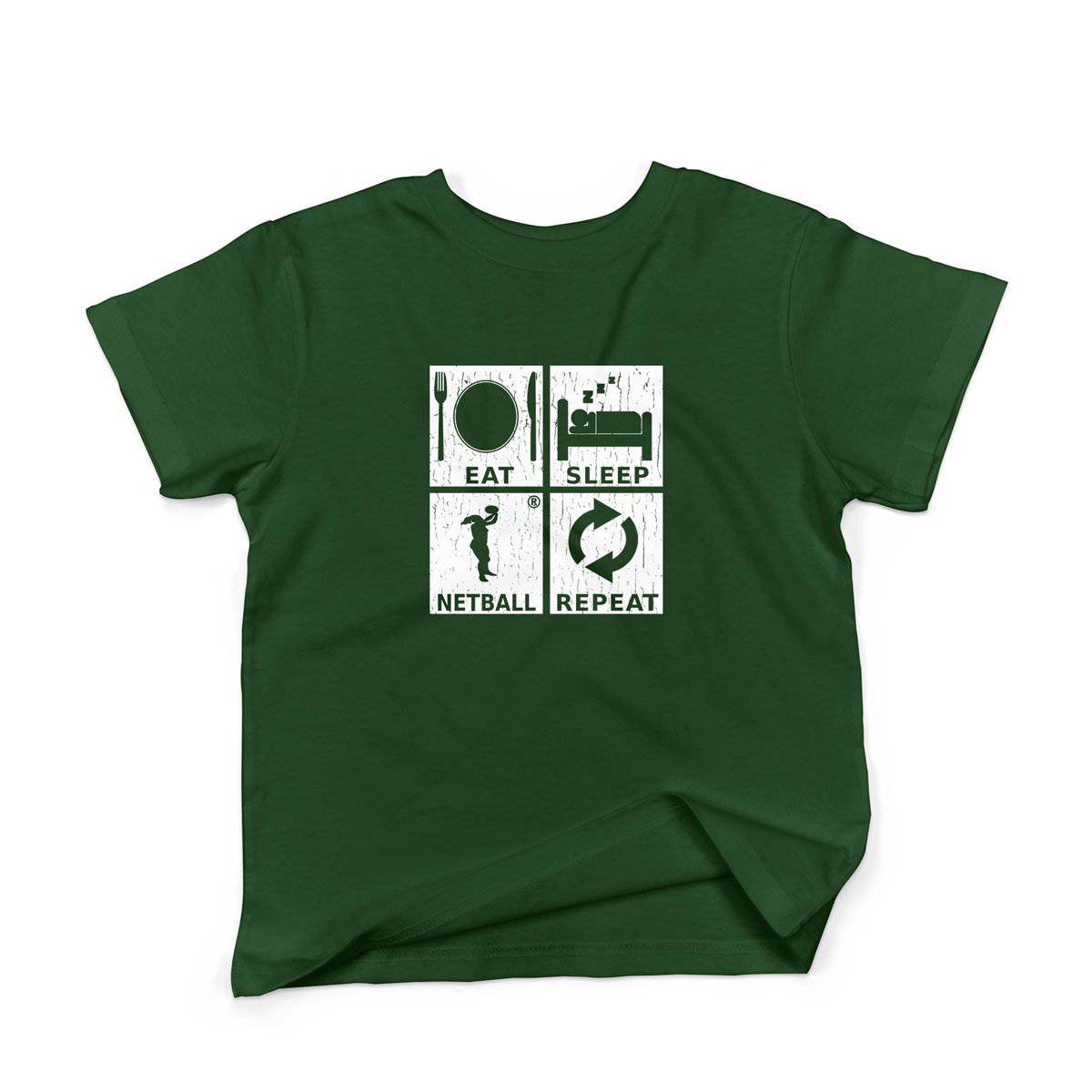 Epic Label Tshirt Eat Sleep Netball Repeat T-Shirt Enfant