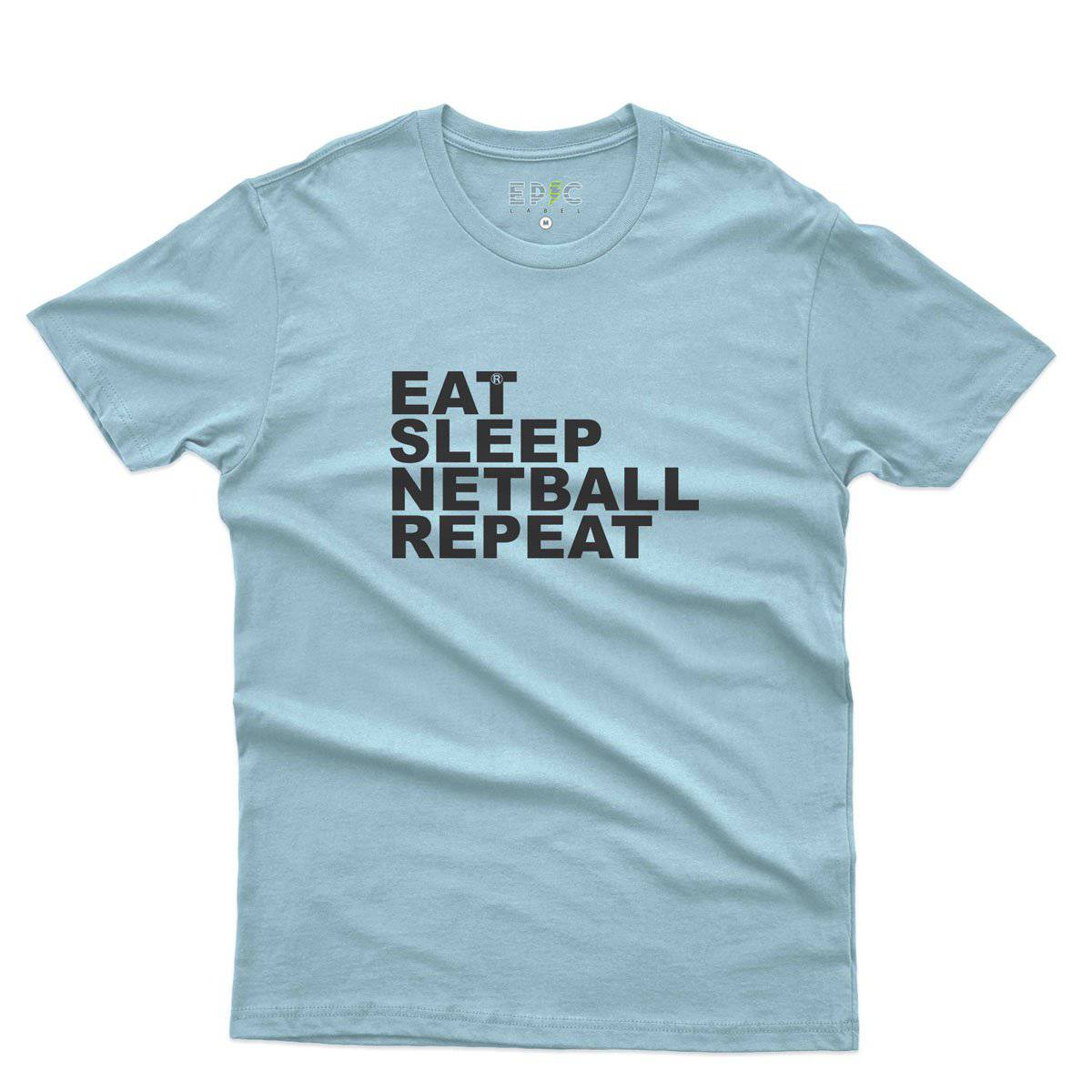 Epic Label Tshirt Eat Sleep Netball Repeat T-Shirt Pour Homme