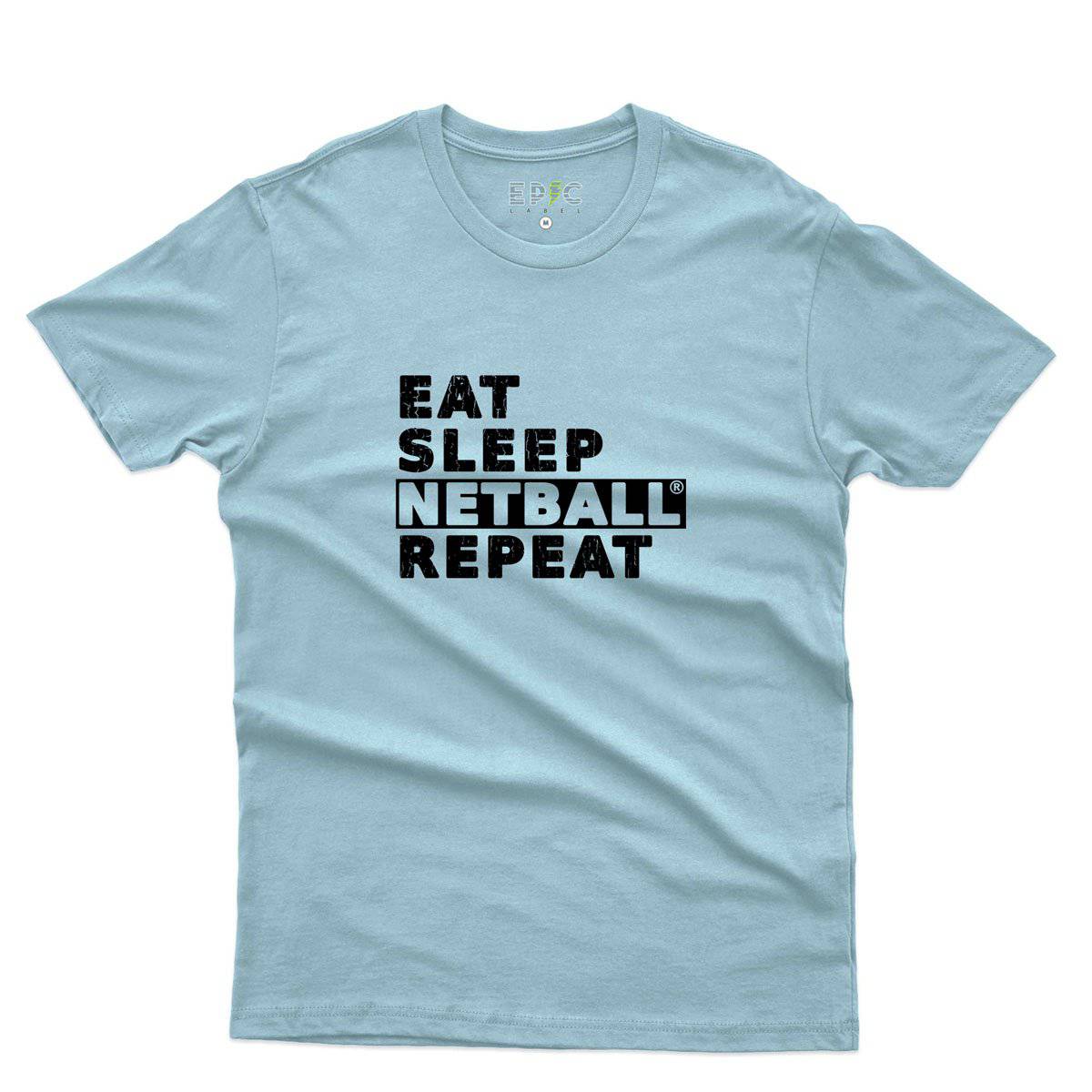 Epic Label Tshirt Eat Sleep Netball Repeat T-Shirt Pour Homme