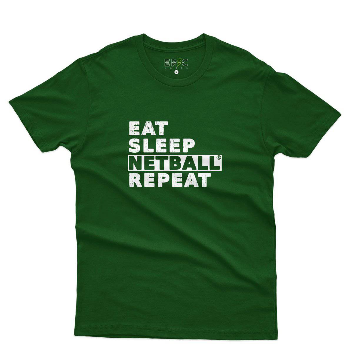 Epic Label Tshirt Eat Sleep Netball Repeat T-Shirt Pour Homme