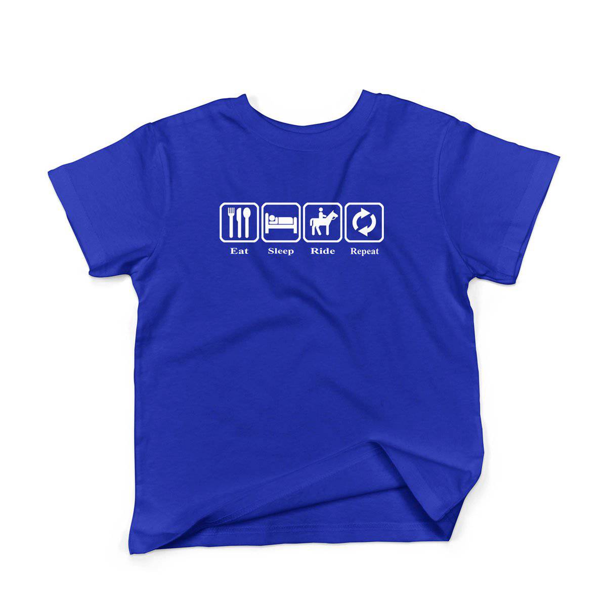 Epic Label Tshirt Eat Sleep Ride Repeat T-Shirt Enfant