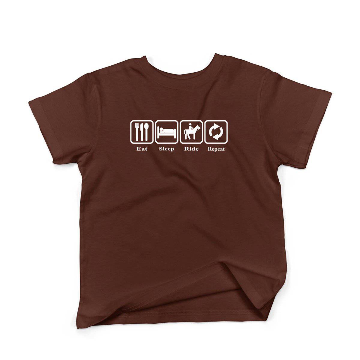 Epic Label Tshirt Eat Sleep Ride Repeat T-Shirt Enfant