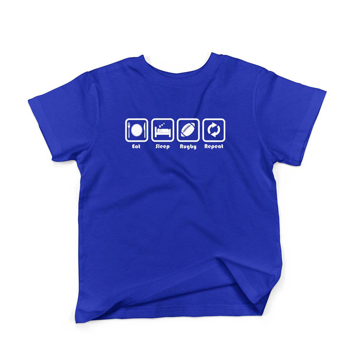 Epic Label Tshirt Eat Sleep Rugby Repeat T-Shirt Enfant