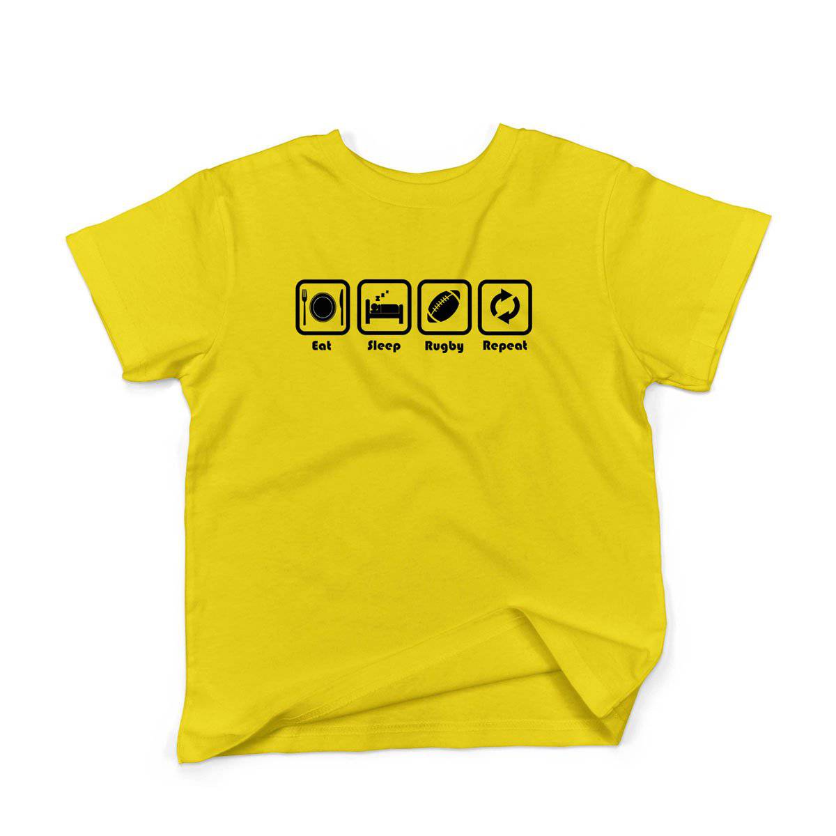 Epic Label Tshirt Eat Sleep Rugby Repeat T-Shirt Enfant
