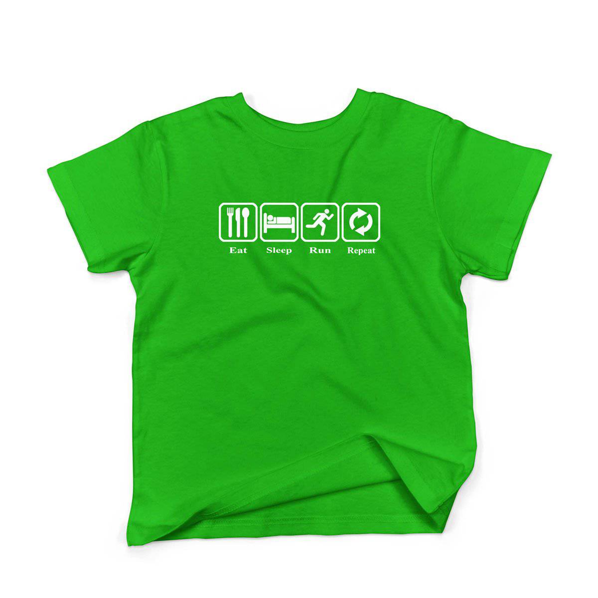Epic Label Tshirt Eat Sleep Run Repeat T-Shirt Enfant