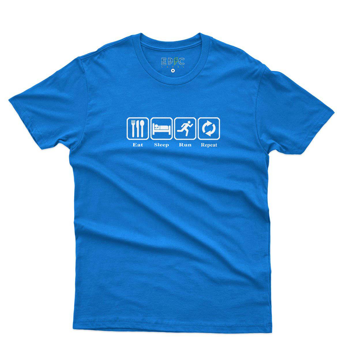 Epic Label Tshirt Eat Sleep Run Repeat T-Shirt Pour Homme