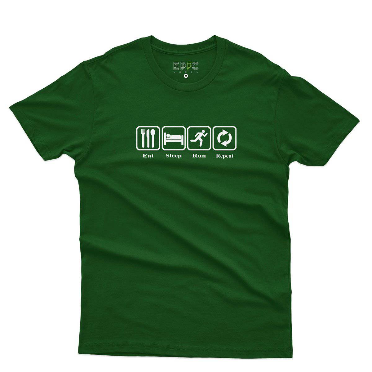 Epic Label Tshirt Eat Sleep Run Repeat T-Shirt Pour Homme