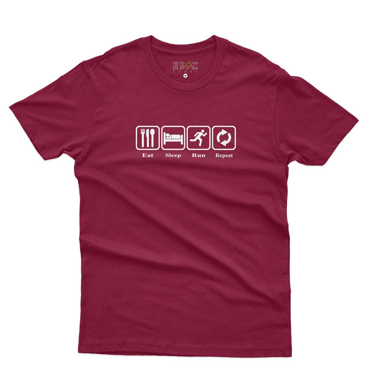 Epic Label Tshirt Eat Sleep Run Repeat T-Shirt Pour Homme