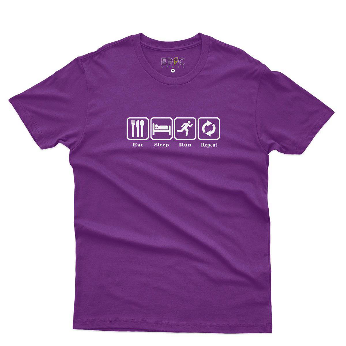 Epic Label Tshirt Eat Sleep Run Repeat T-Shirt Pour Homme
