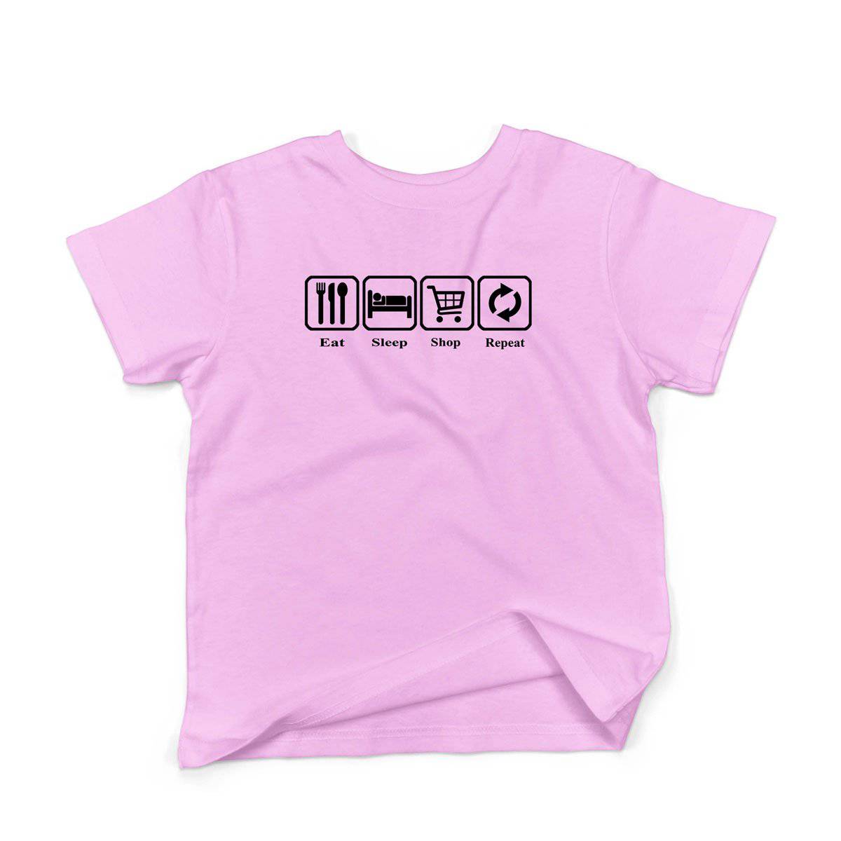 Epic Label Tshirt Eat Sleep Shop Repeat T-Shirt Enfant