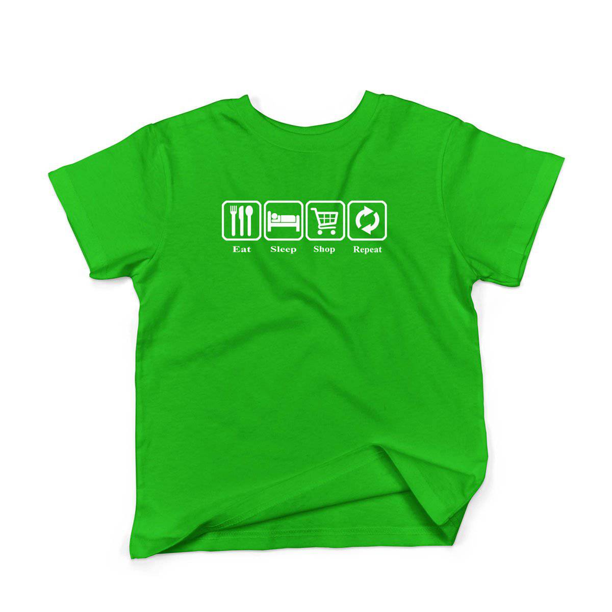 Epic Label Tshirt Eat Sleep Shop Repeat T-Shirt Enfant